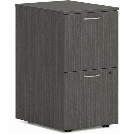 THE HON CO Pedestal, Mobile, F/F, 15inx20inx28in, Slate Teak HONPLPMFFLS1